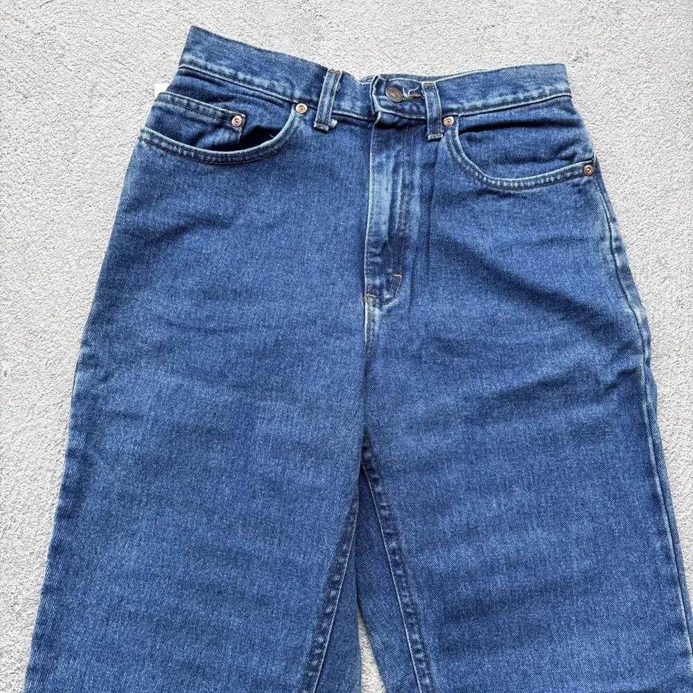 Deadstock LEE Women’s Mom Jeans Light Wash Denim Sz 9 L Vintage Relaxed Fit 300